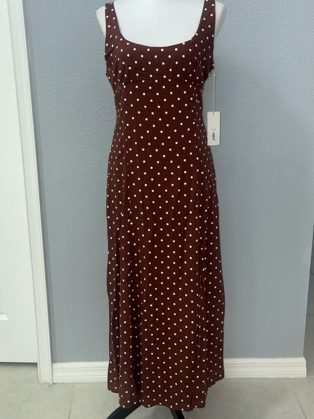 NWT Altar’d State maxi polka dot dress